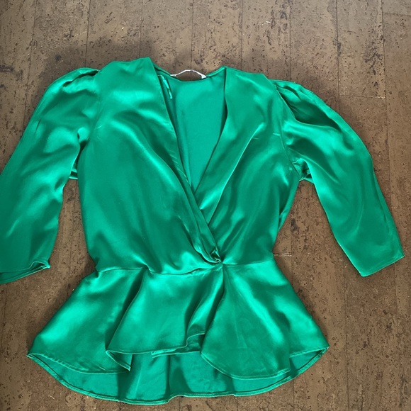 Zara women’s wrap 100% viscose blouse top! Size M - Picture 11 of 15